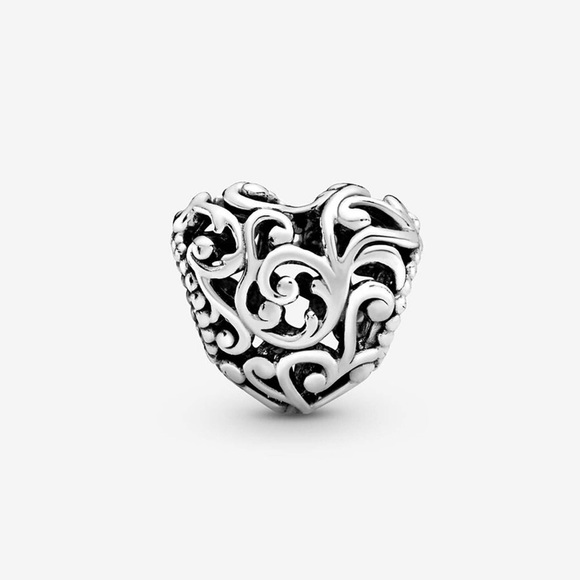 PANDORA Regal Openworks Heart Charm - Picture 1 of 3